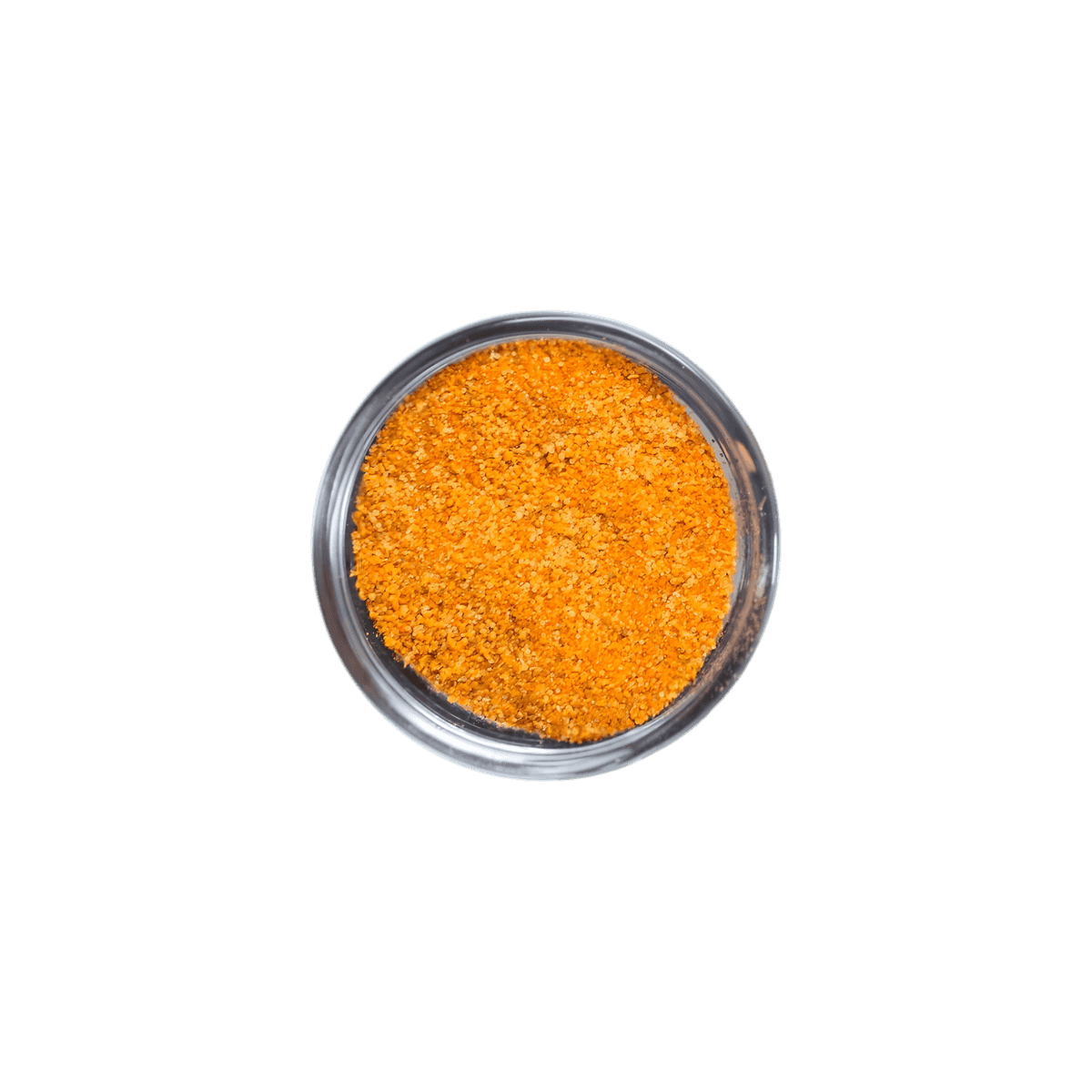 Vue rapprochée du mélange d'épices Tout en 1 Epices JUMBO - ÉPICERIE SALÉE - NKOSI, texture granulée orange idéale pour assaisonner divers plats.