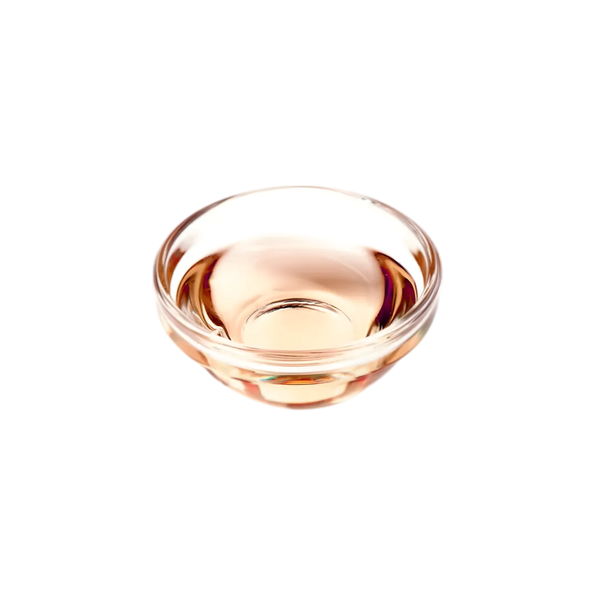 Bol en verre contenant du vinaigre de canne au gingembre CREOLE FOOD, ingrédient raffiné pour cuisine créole et recettes épicées.